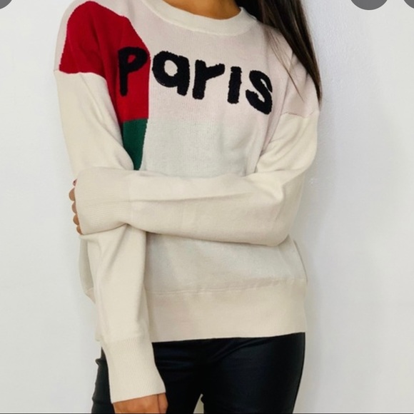 Gilli Sweaters - Gilli Colorblock Paris Sweatshirt